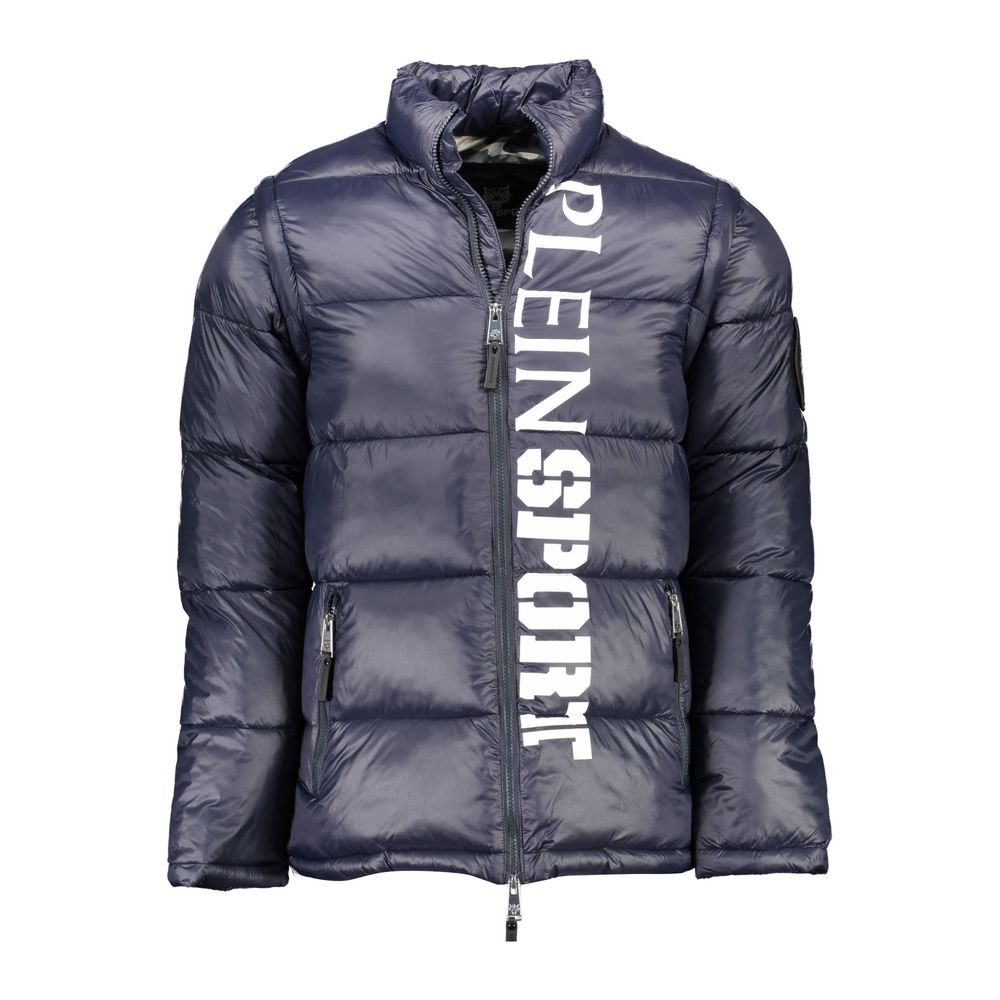 Plein Sport Blue Polyester Jacket
