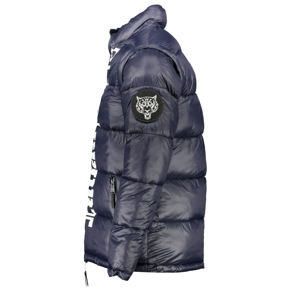 Plein Sport Blue Polyester Jacket