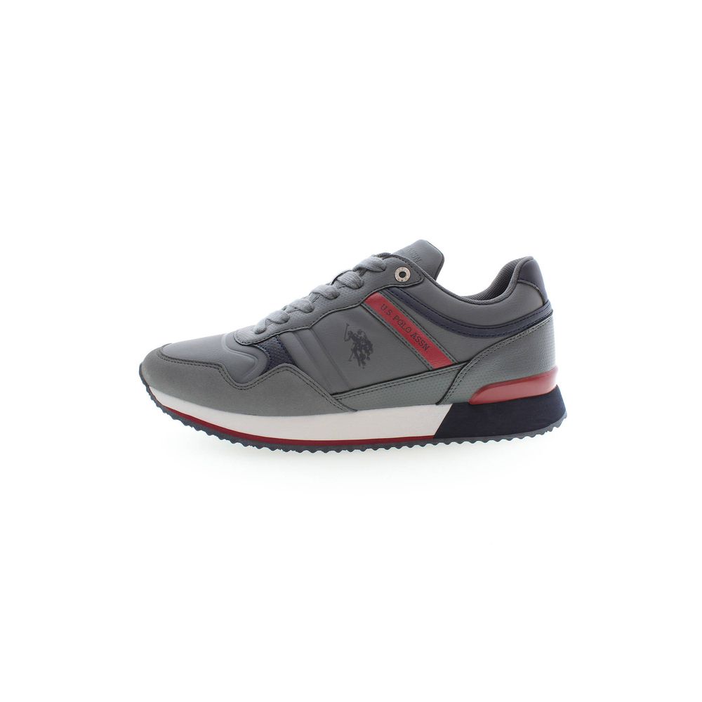 U.S. POLO ASSN. Gray Polyester Sneaker