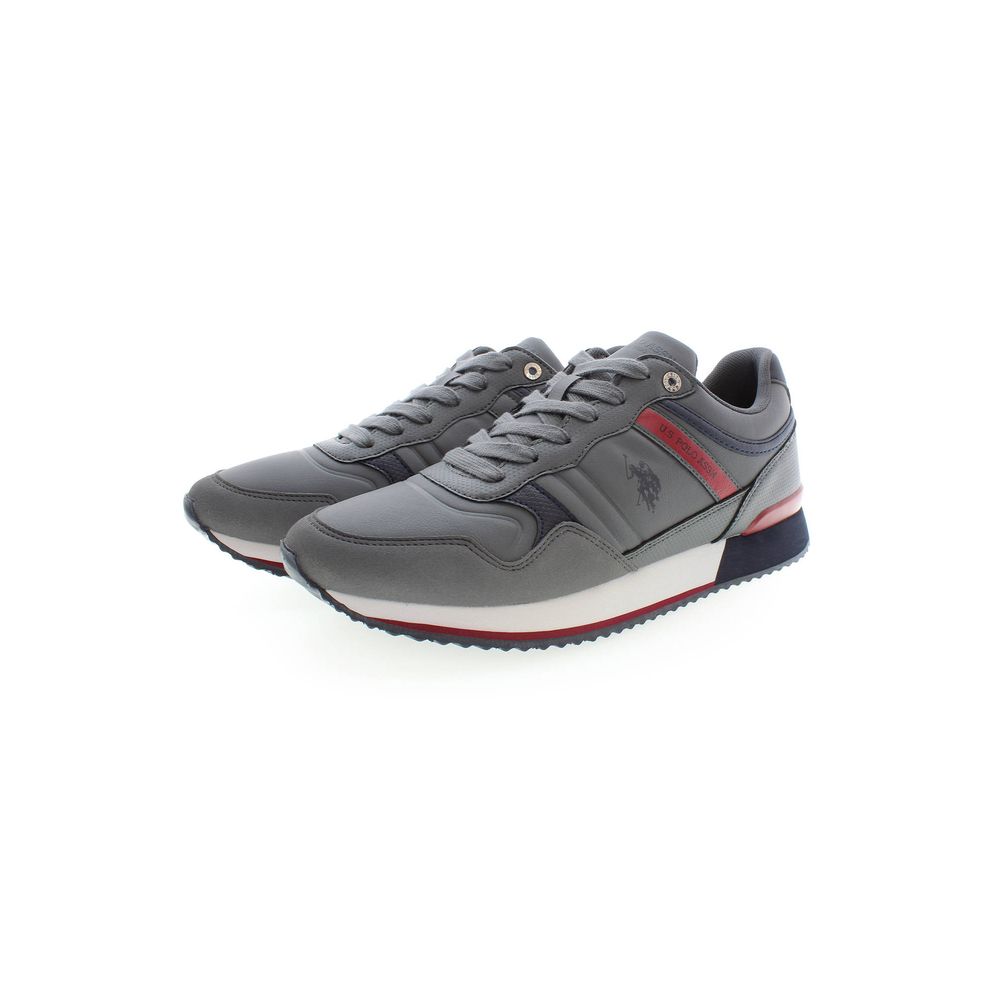 U.S. POLO ASSN. Gray Polyester Sneaker