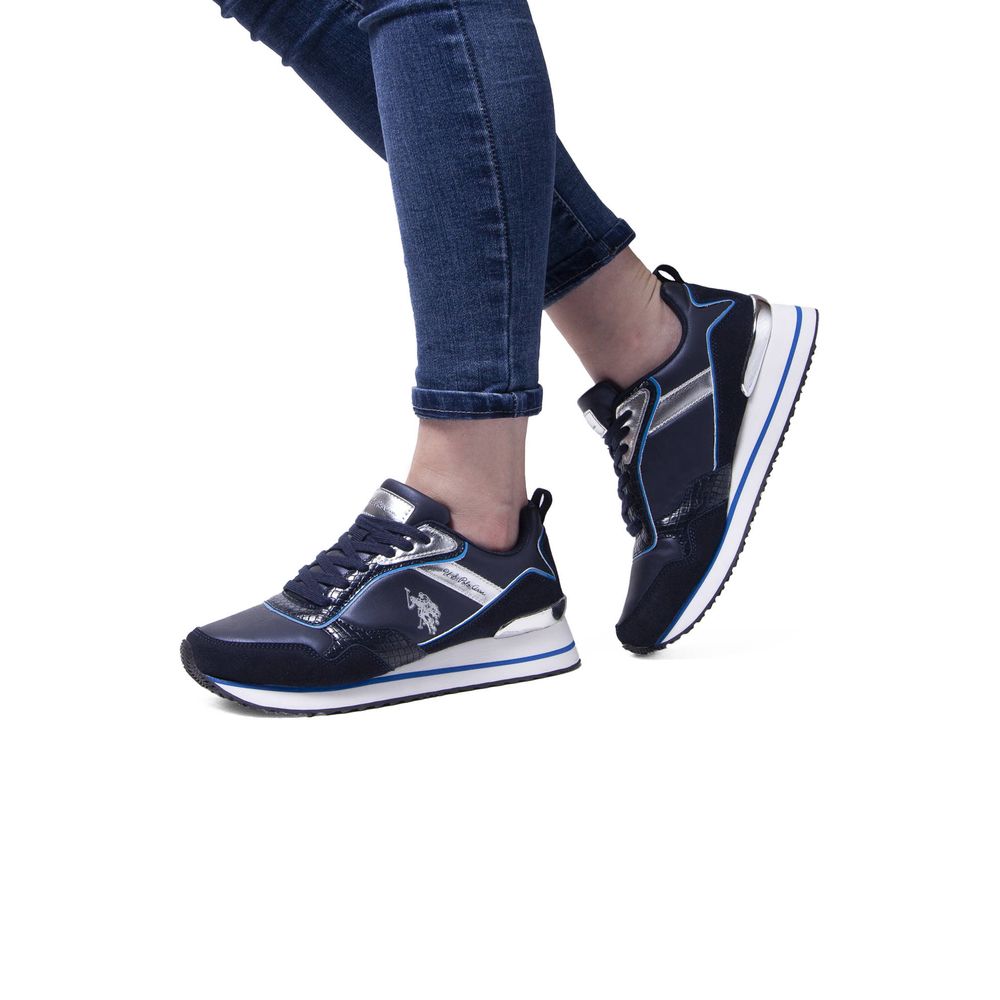 U.S. POLO ASSN. Blue Polyester Sneaker