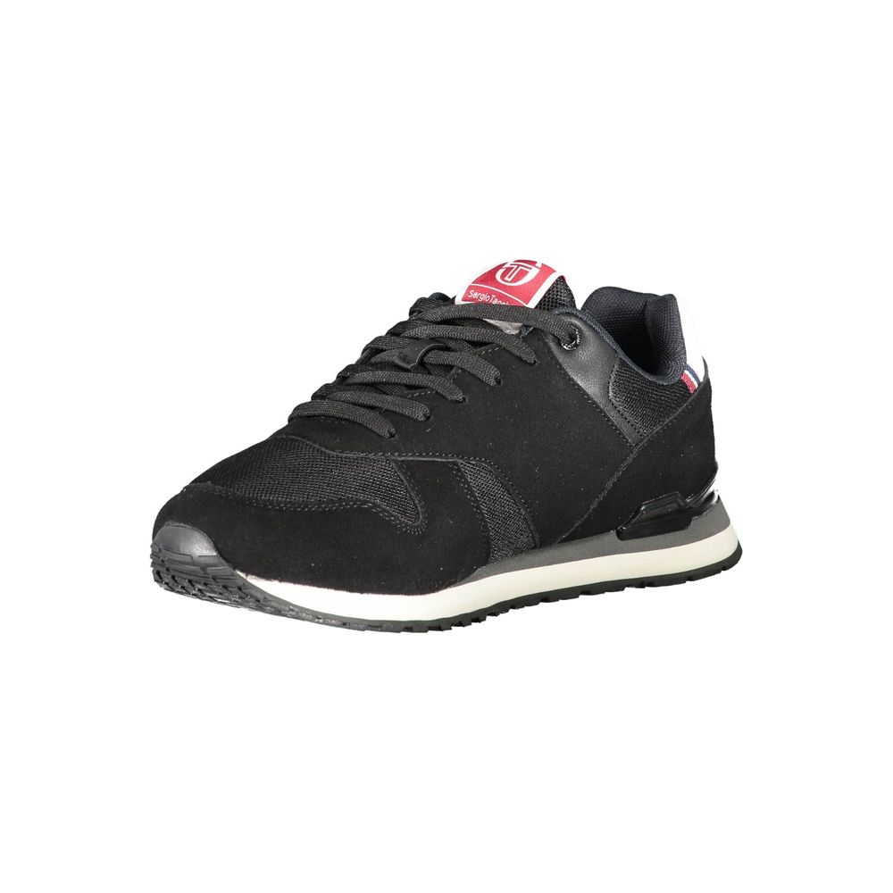 Sergio Tacchini Black Polyester Sneaker