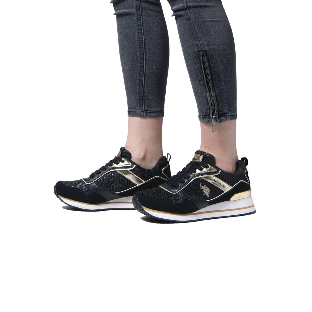 U.S. POLO ASSN. Black Polyester Sneaker