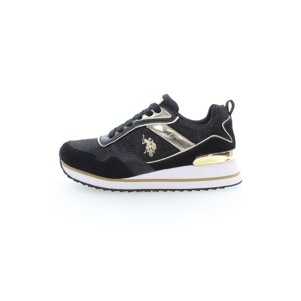 U.S. POLO ASSN. Black Polyester Sneaker