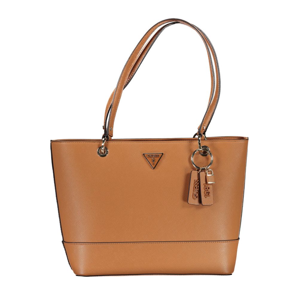 Guess Jeans Brown Polyethylene Handbag