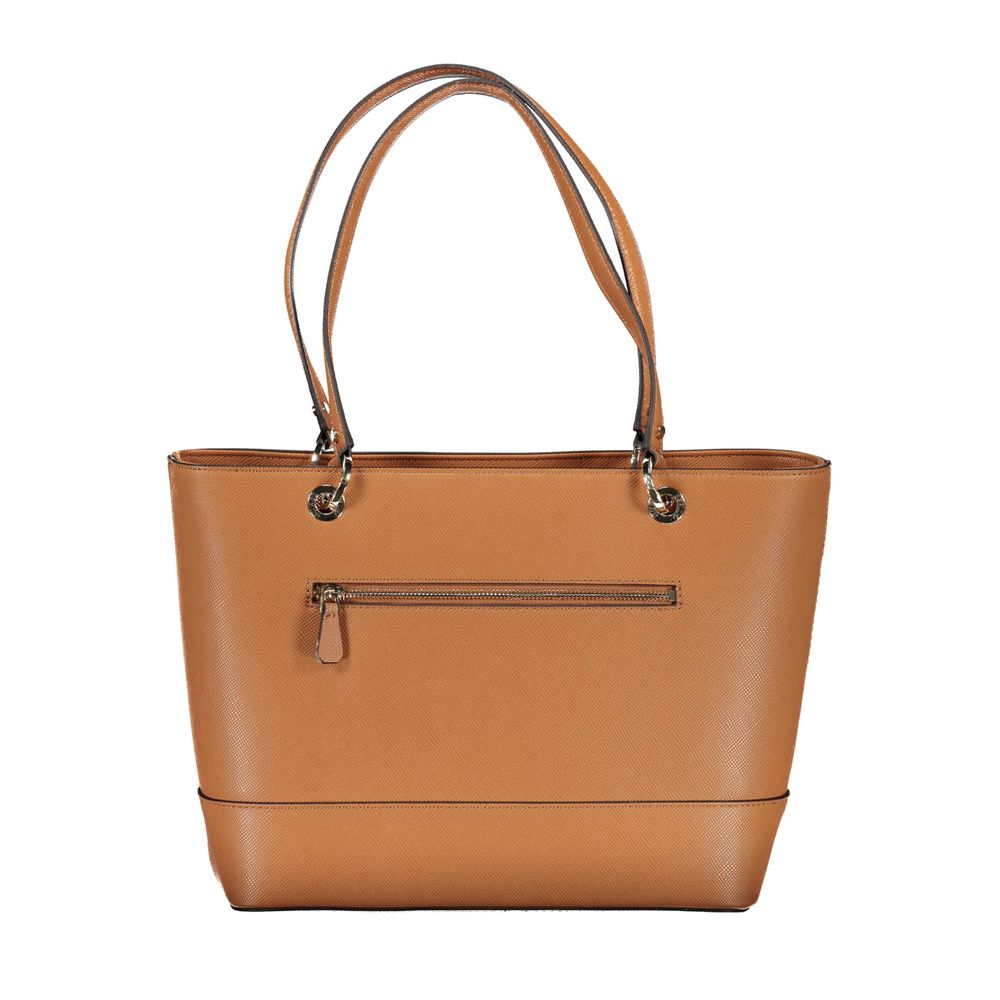 Guess Jeans Brown Polyethylene Handbag