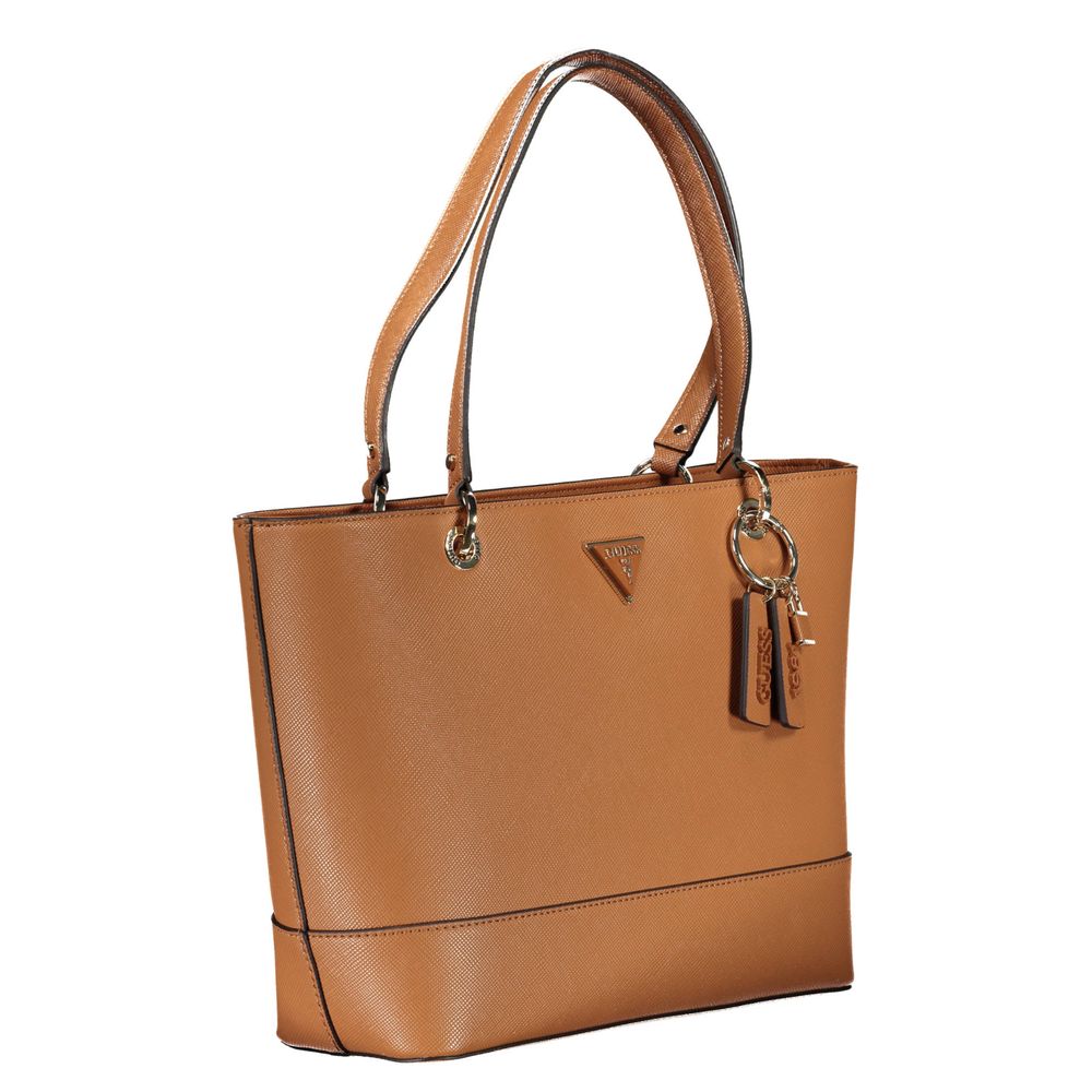 Guess Jeans Brown Polyethylene Handbag