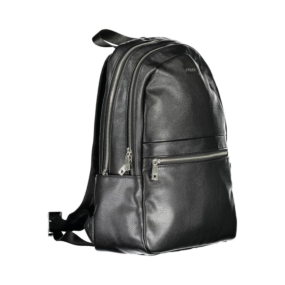 Guess Jeans Black Polyethylene Backpack
