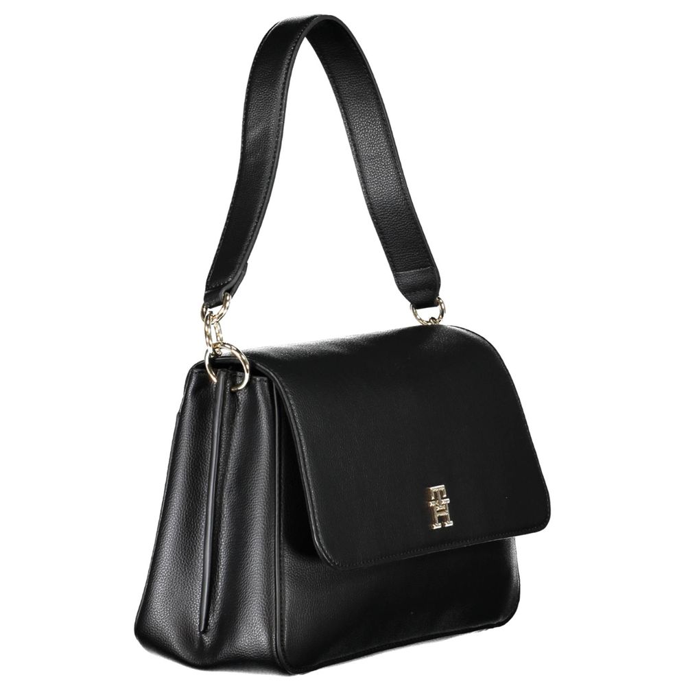 Tommy Hilfiger Black Polyester Handbag