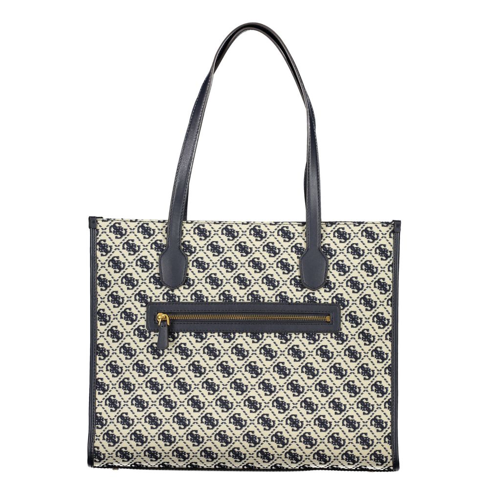 Guess Jeans Blue Polyester Handbag