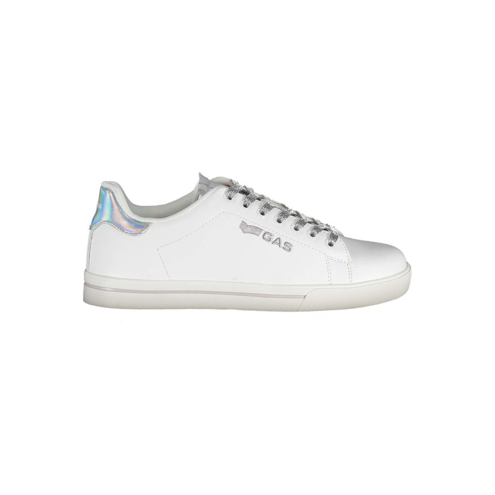 Gas White Artificial Leather Sneaker