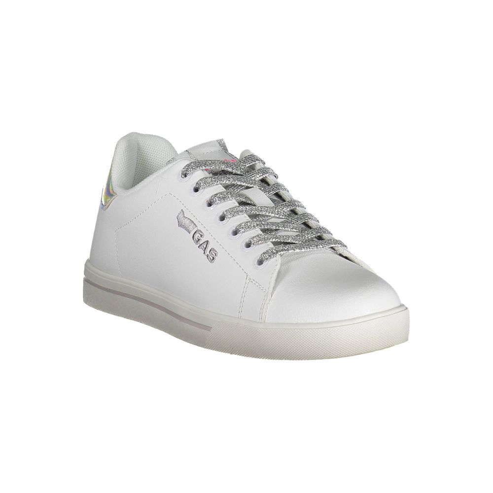 Gas White Artificial Leather Sneaker