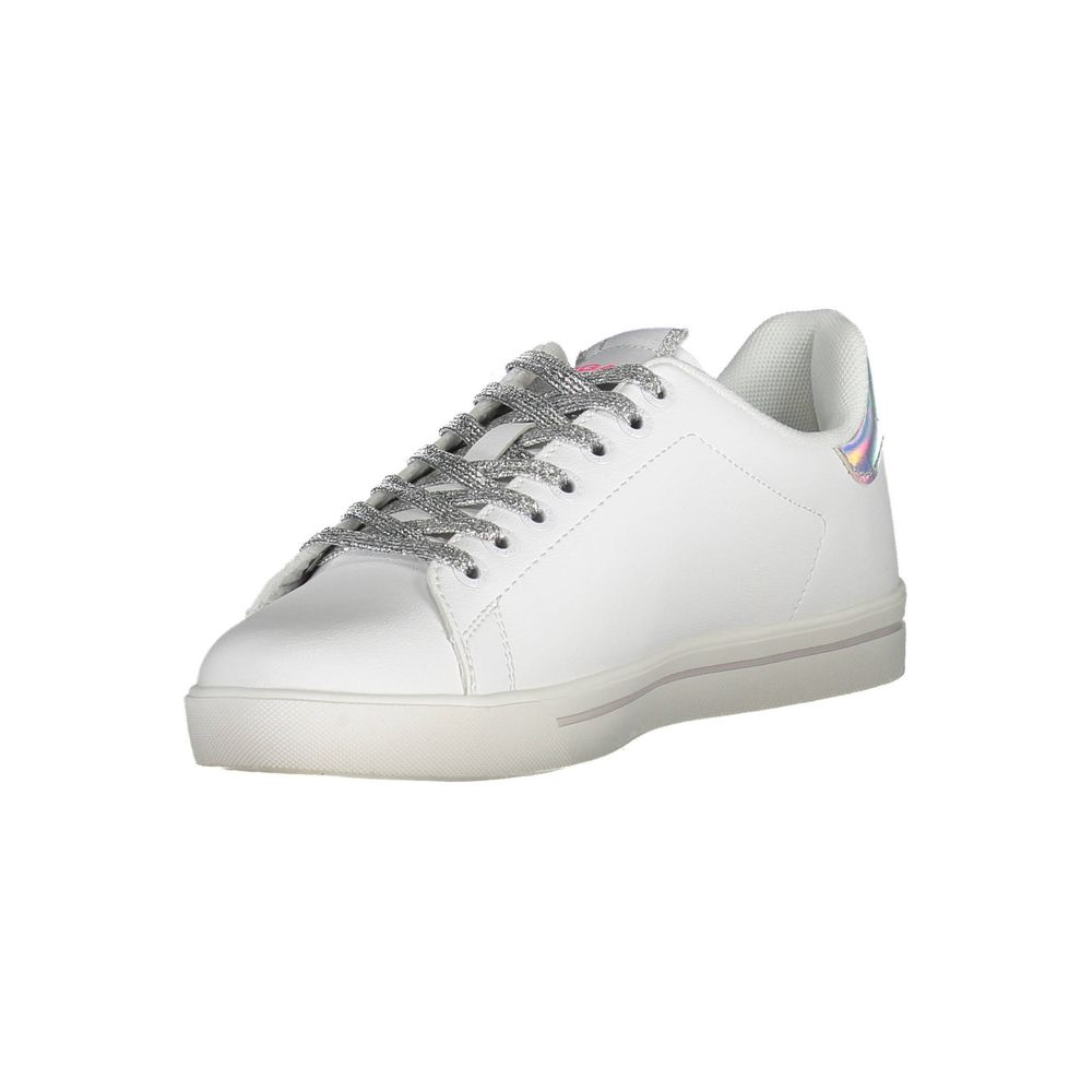 Gas White Artificial Leather Sneaker