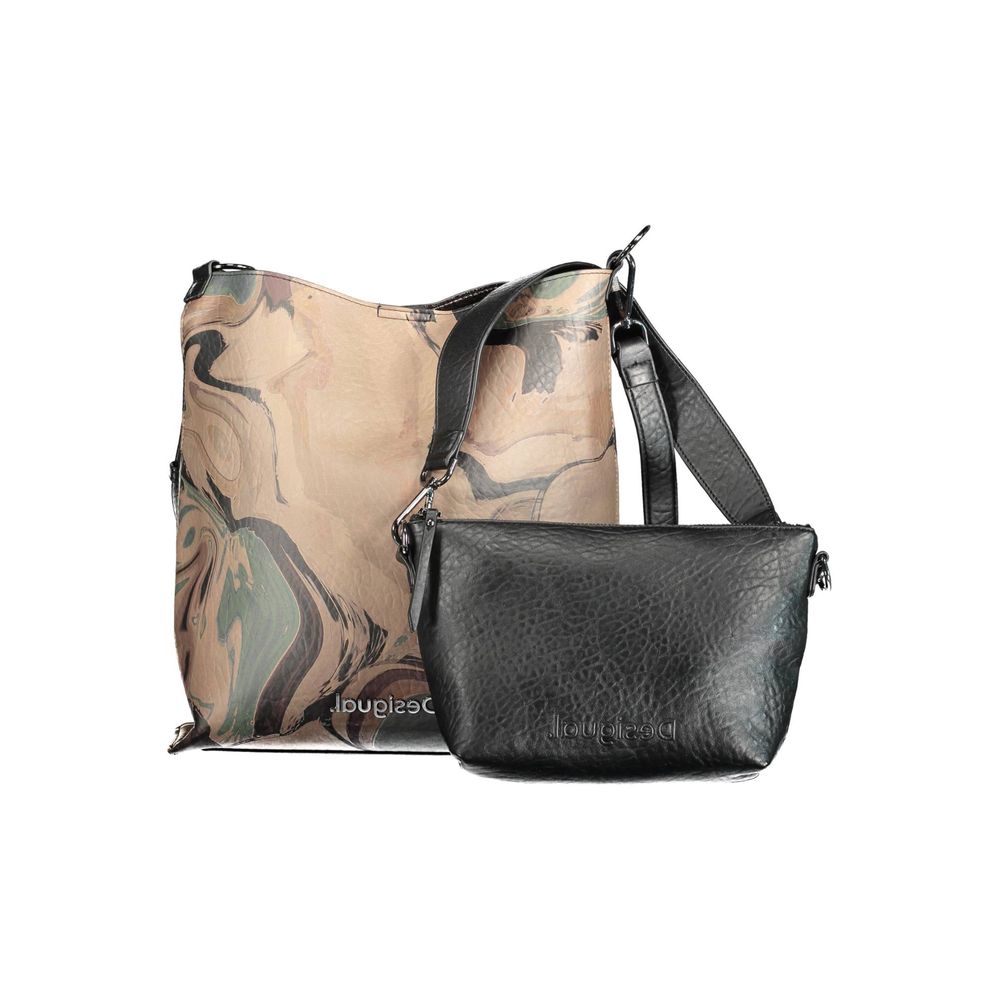Desigual Brown Polyethylene Handbag