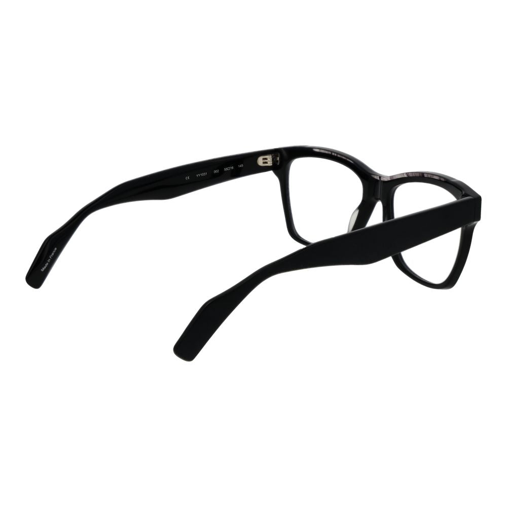 Yohji Yamamoto Black Unisex Optical Frames