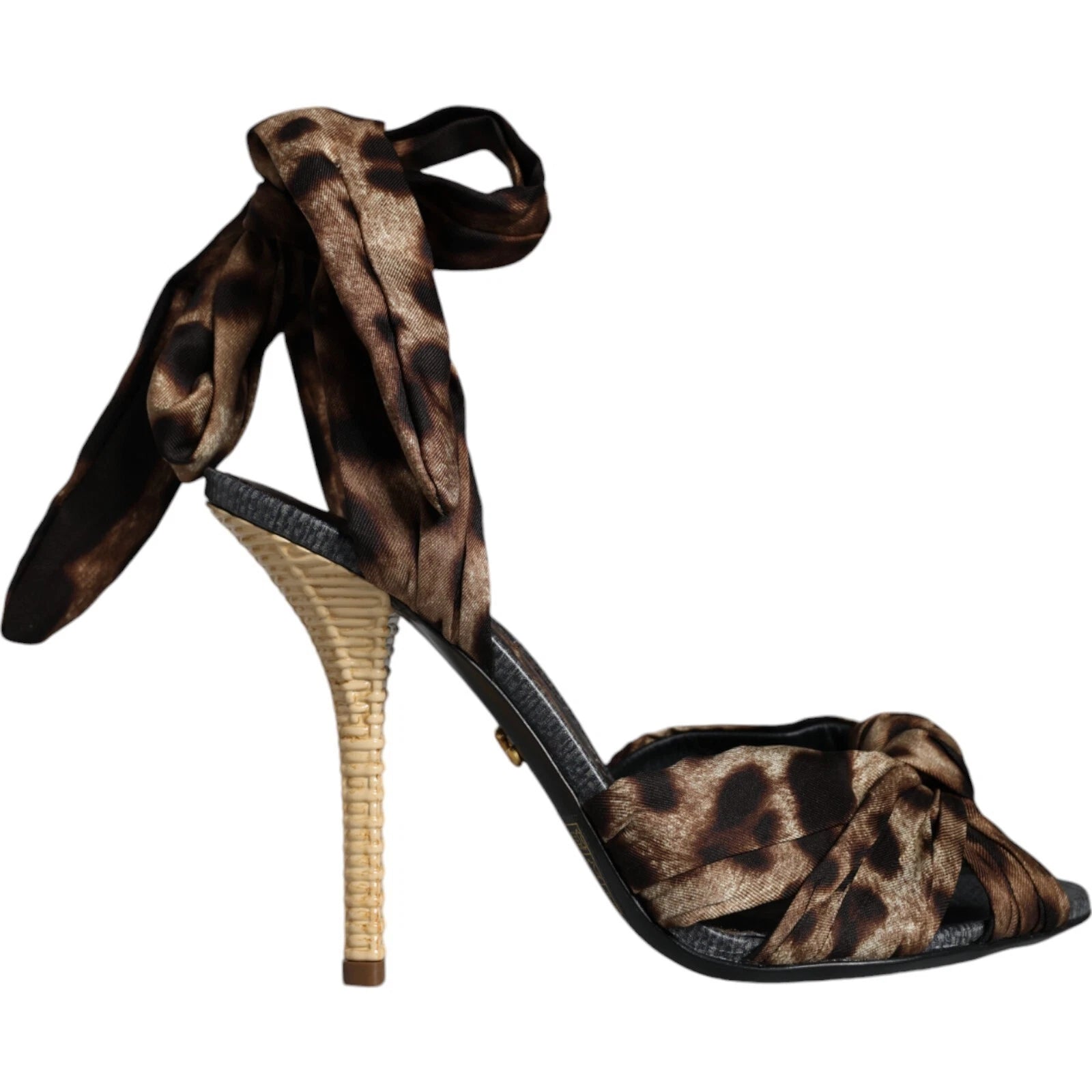 Dolce & Gabbana Brown Leopard Keira Heels Sandals Shoes
