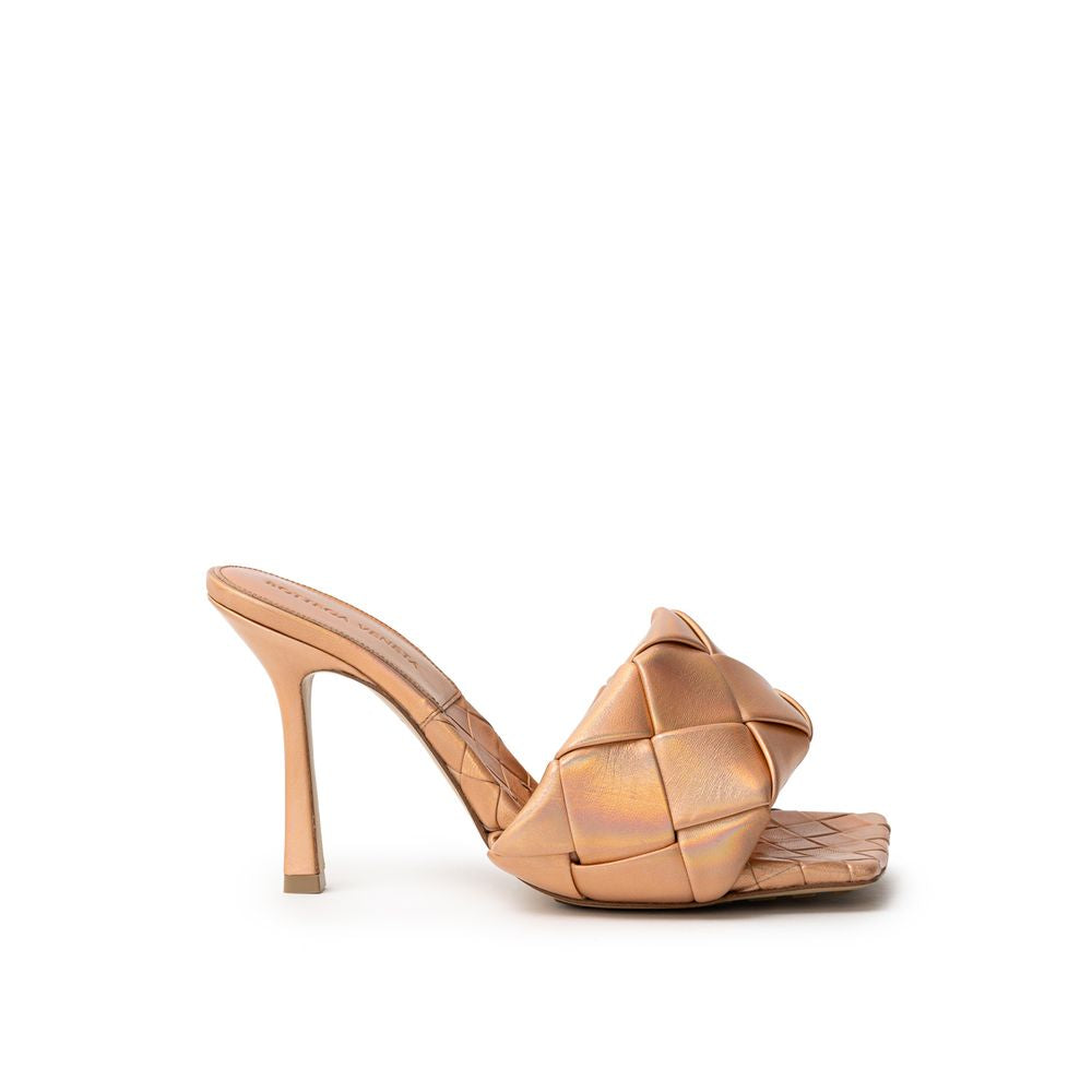 Bottega Veneta Bronze Leather Sandal