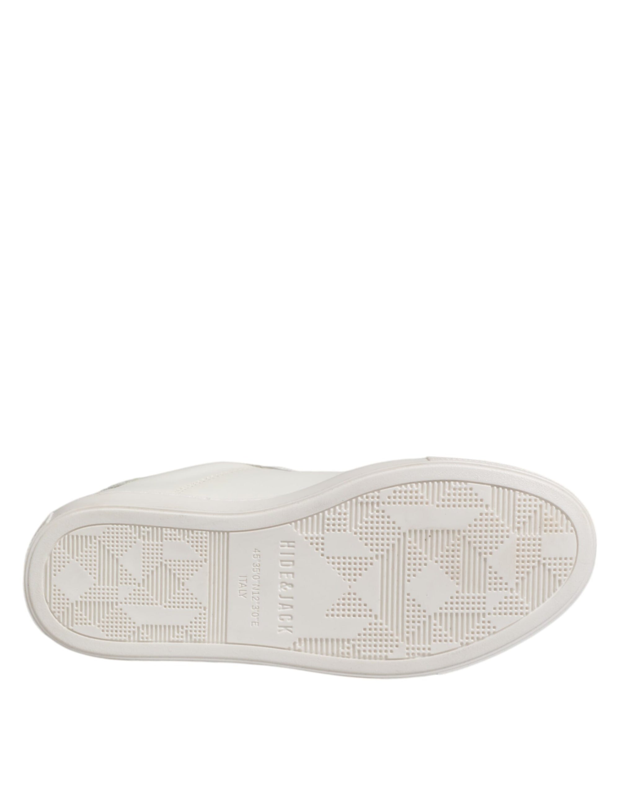 HIDE & JACK White Leather Low Top Lace Up Sneakers Shoes