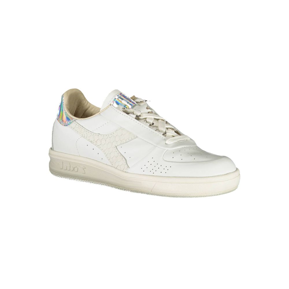 Diadora White Fabric Sneaker