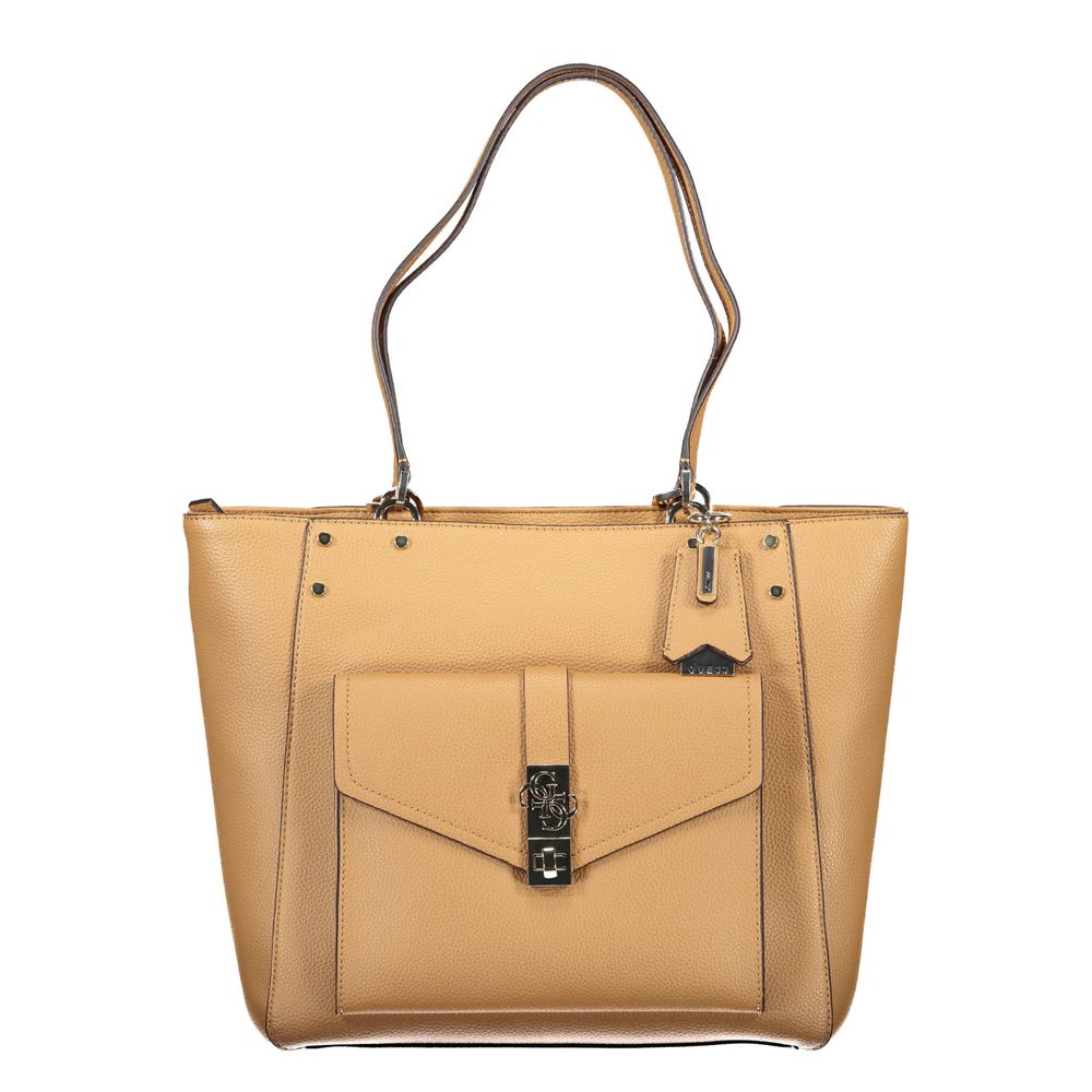 Guess Jeans Brown Polyethylene Handbag