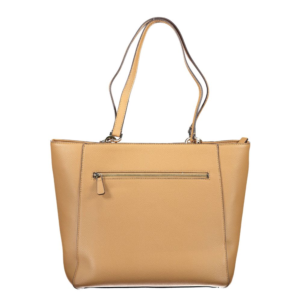 Guess Jeans Brown Polyethylene Handbag