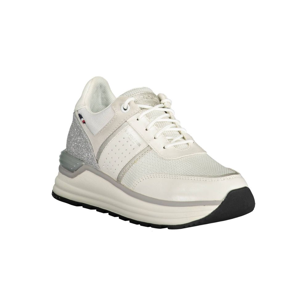 U.S. POLO ASSN. White Polyester Sneaker