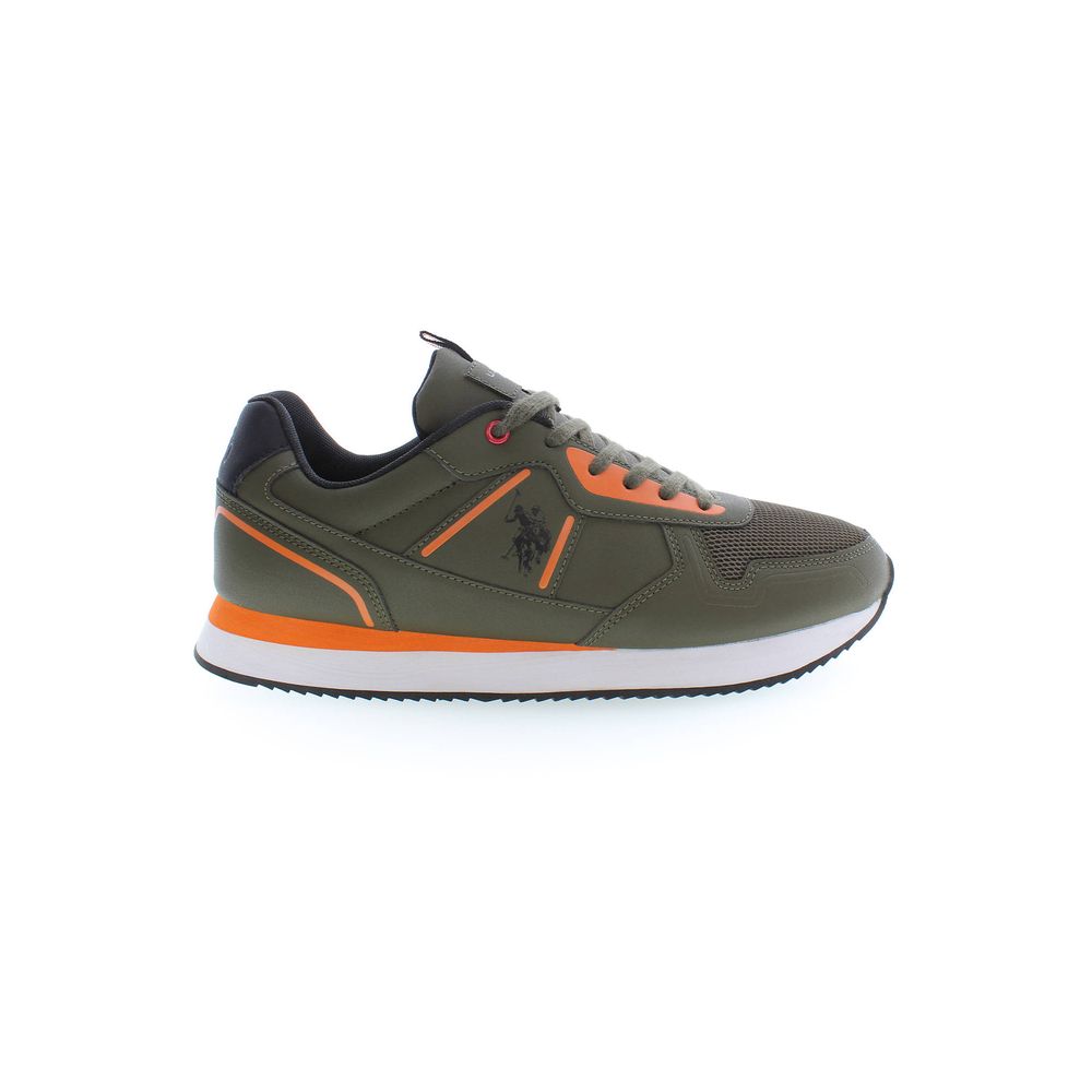 U.S. POLO ASSN. Green Polyester Sneaker