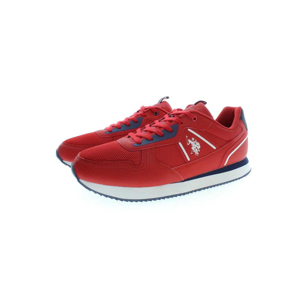 U.S. POLO ASSN. Red Polyester Sneaker