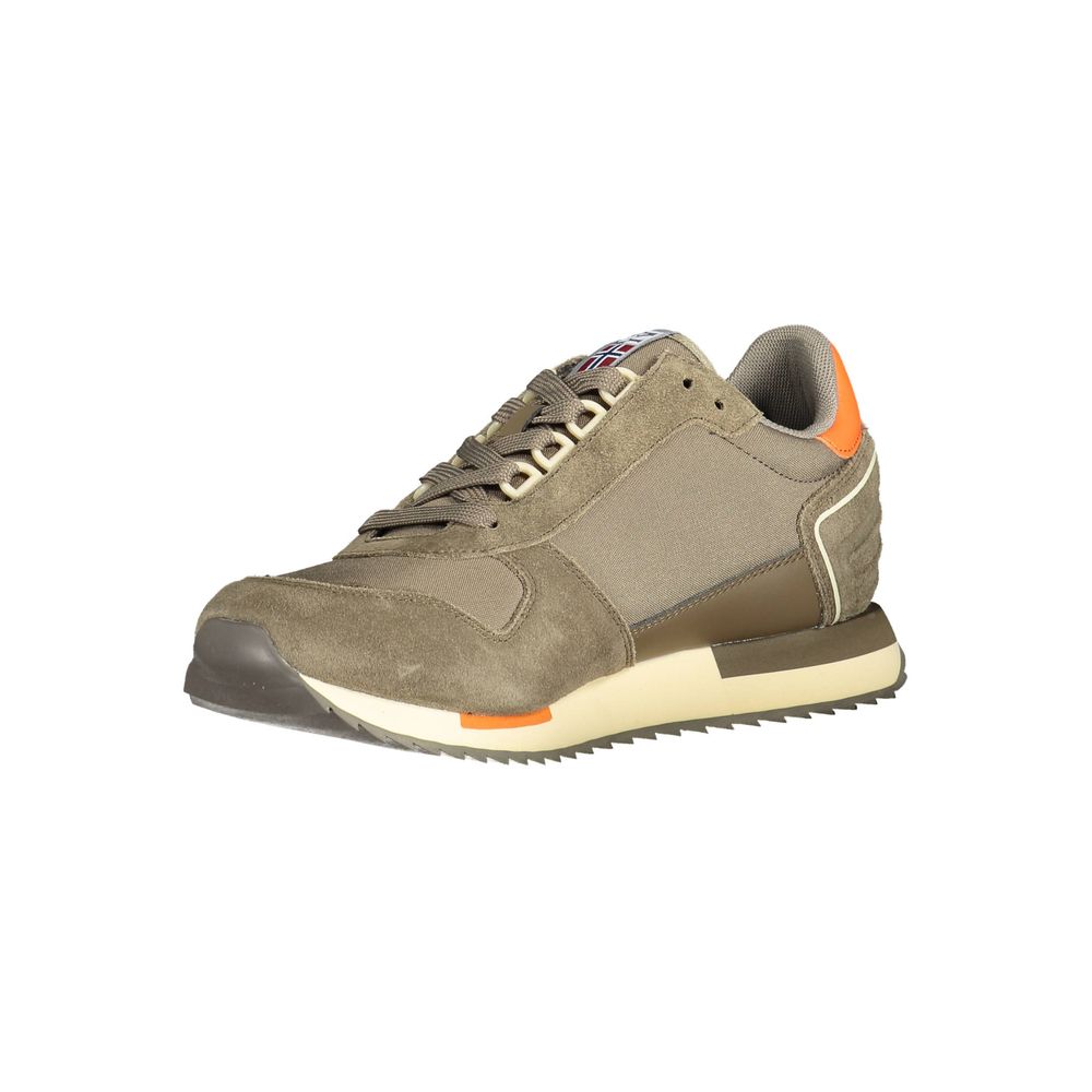 Napapijri Brown Polyester Sneaker