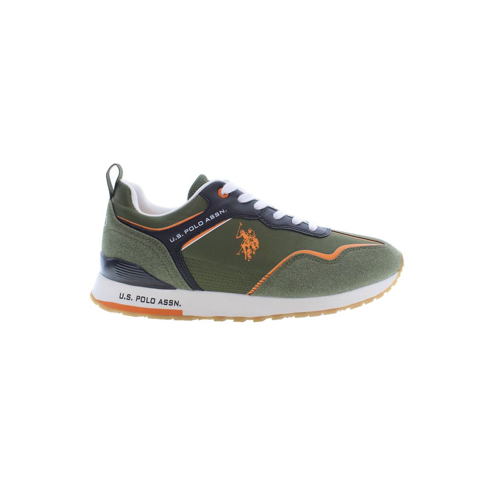 U.S. POLO ASSN. Green Polyester Sneaker