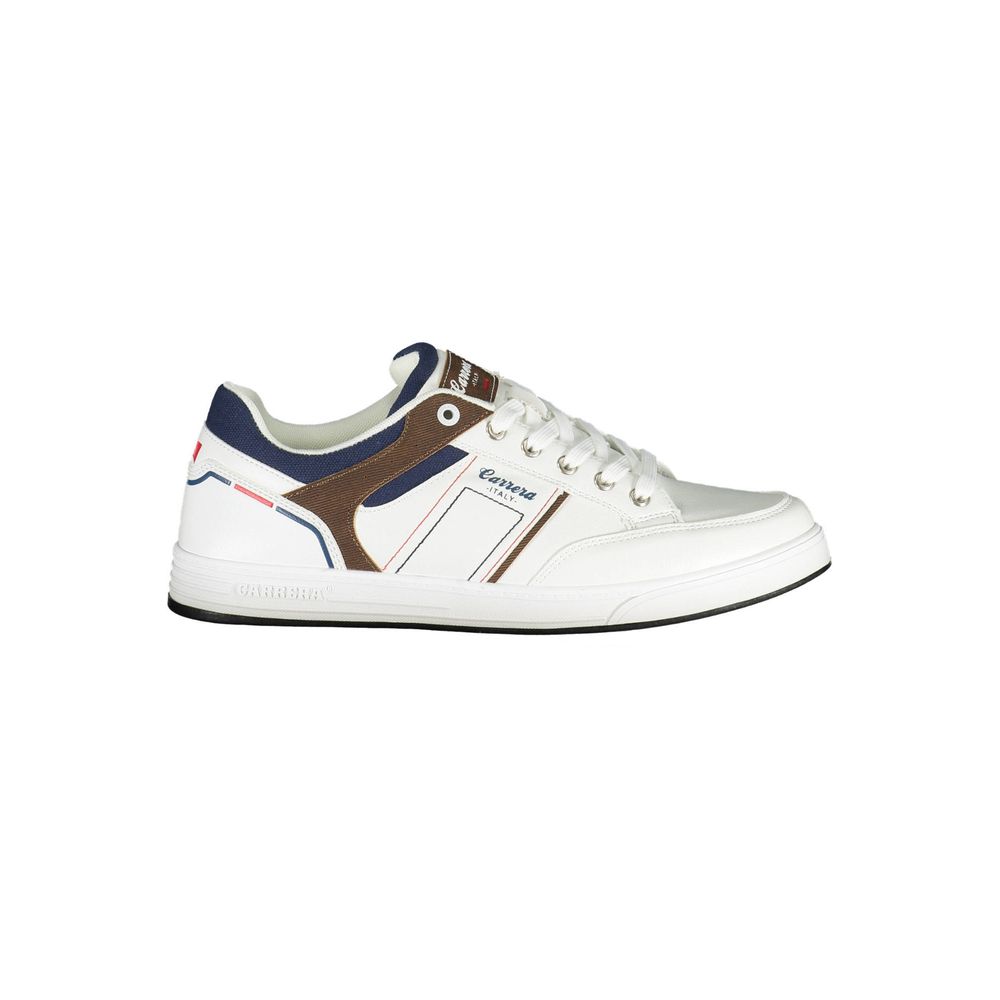 Carrera White Polyester Sneaker
