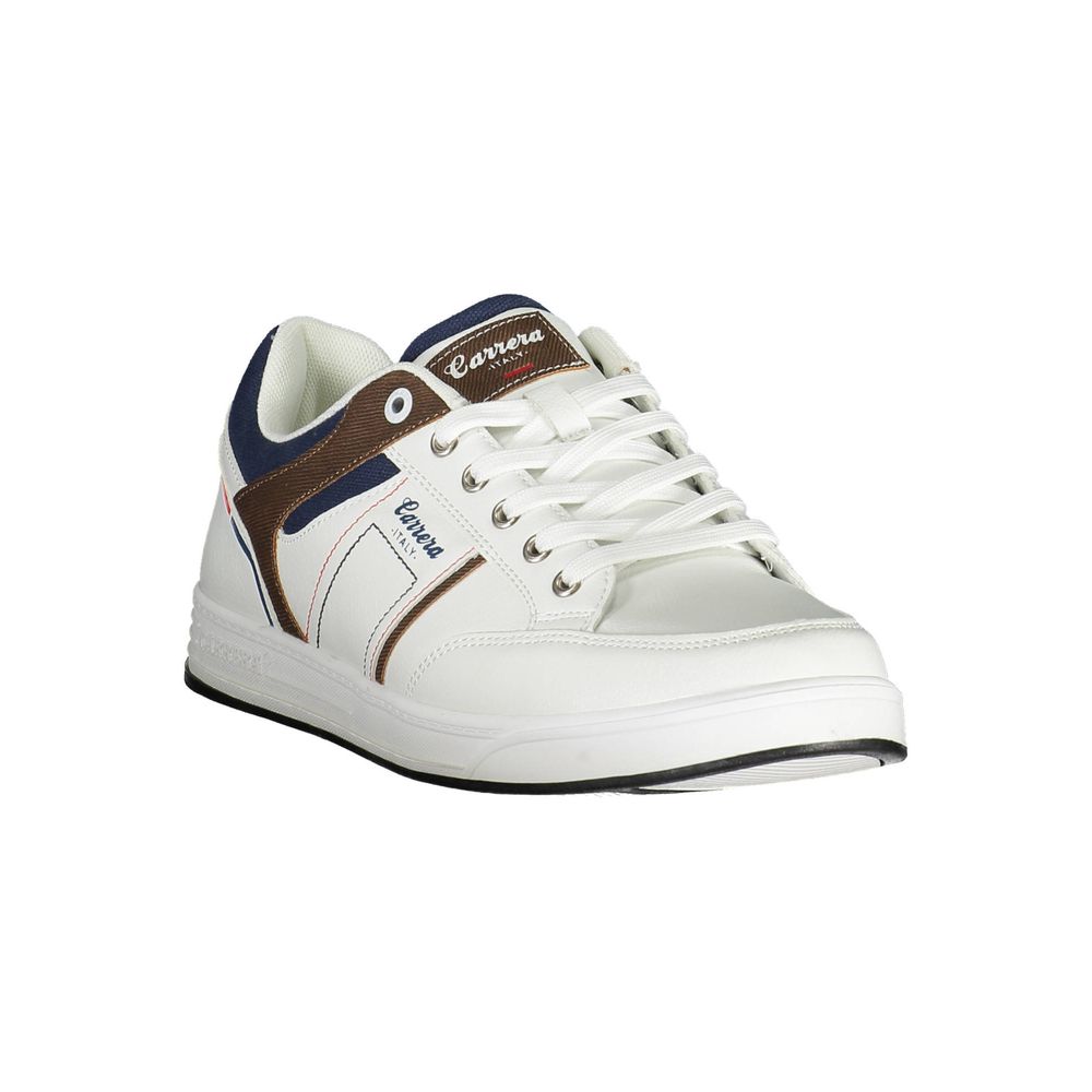 Carrera White Polyester Sneaker