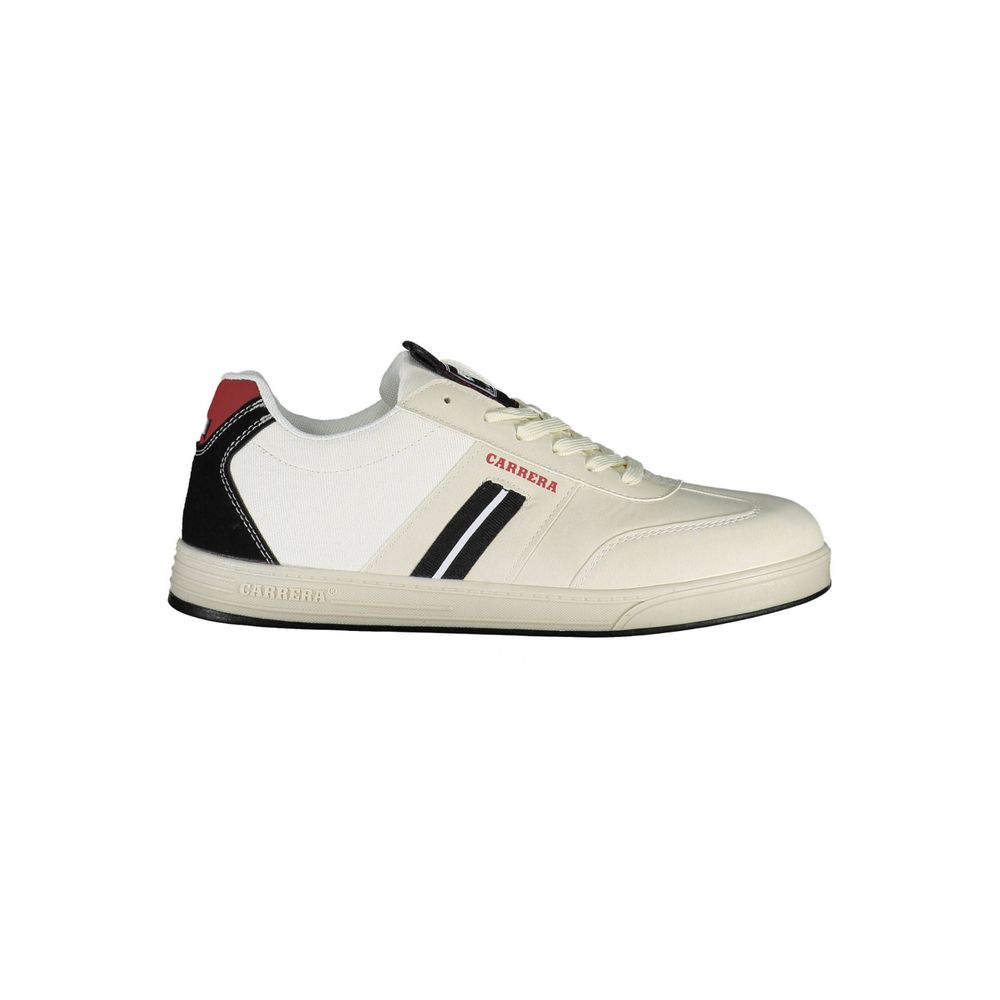 Carrera White Polyester Sneaker