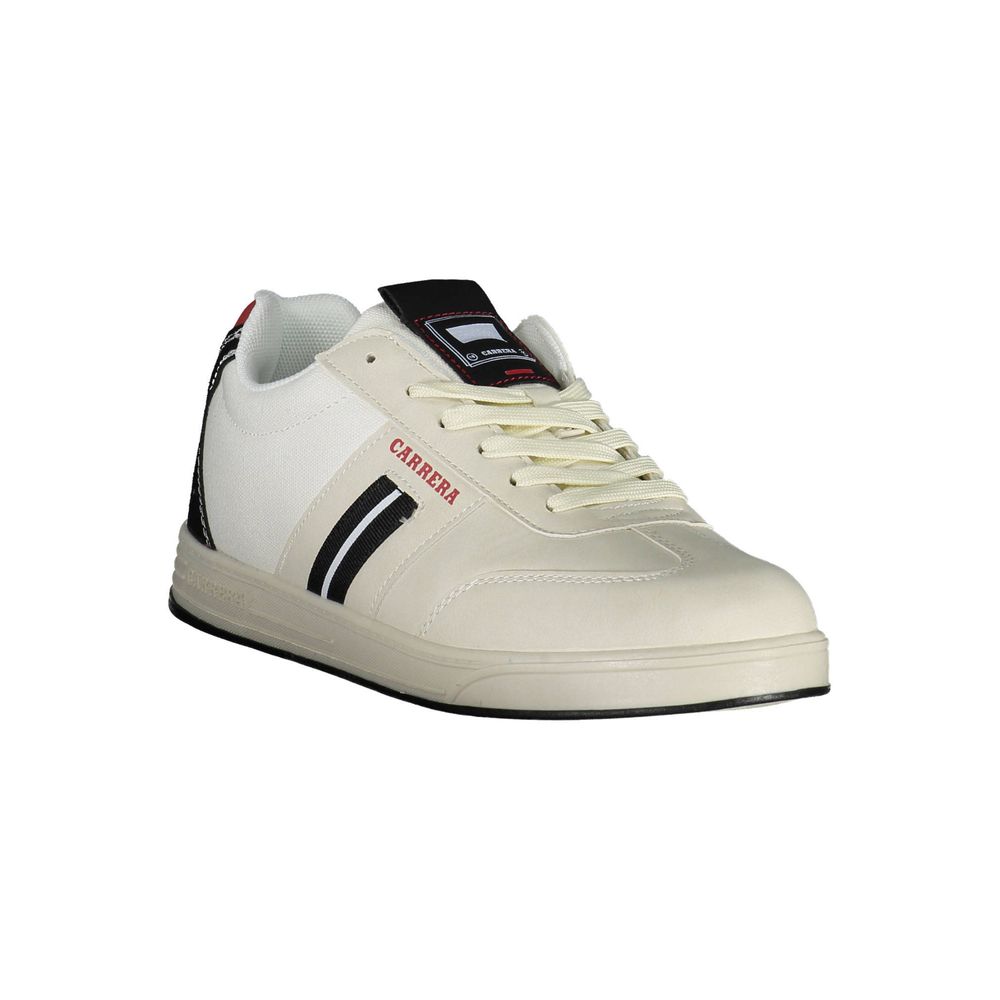 Carrera White Polyester Sneaker