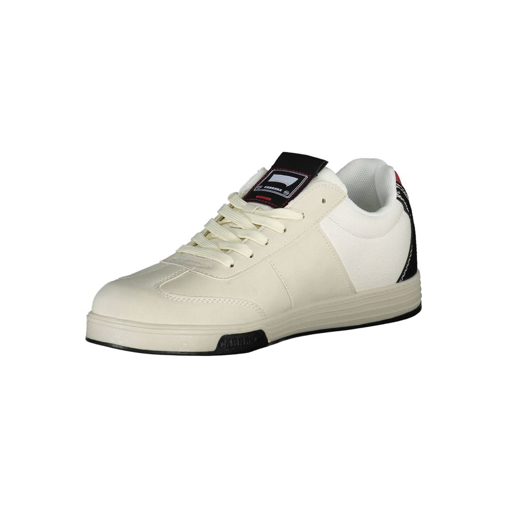 Carrera White Polyester Sneaker