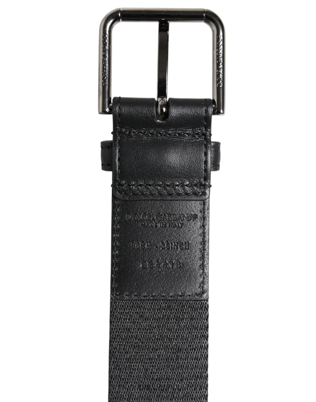 Dolce & Gabbana Green Black Polyester DG Logo Buckle Belt