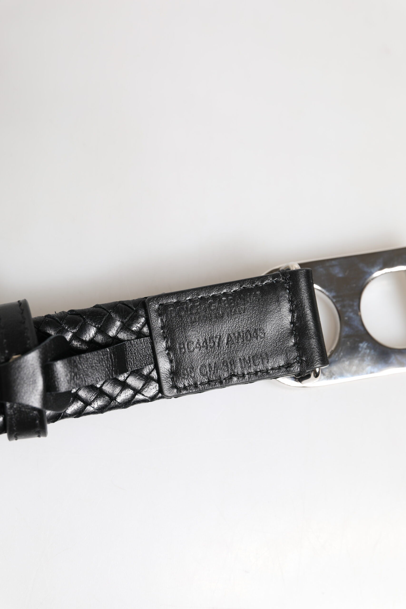 Dolce & Gabbana Black Classic Leather DG Logo Buckle Belt