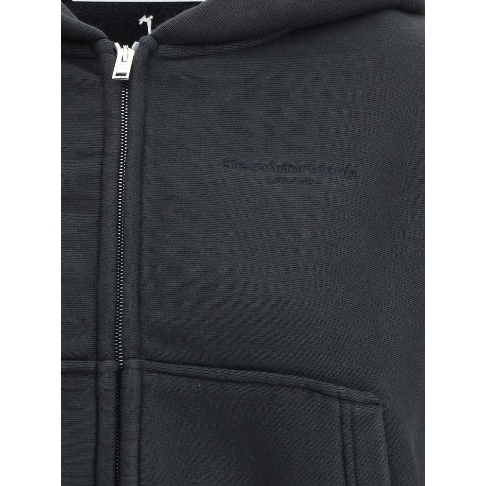 Alexander Wang Cropped zip-up Hoodie