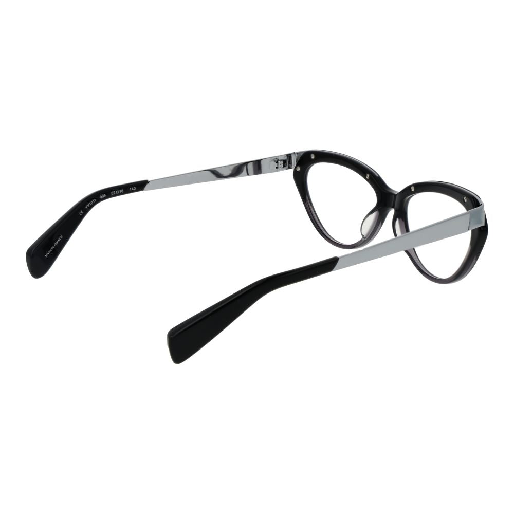 Yohji Yamamoto Black Unisex Optical Frames