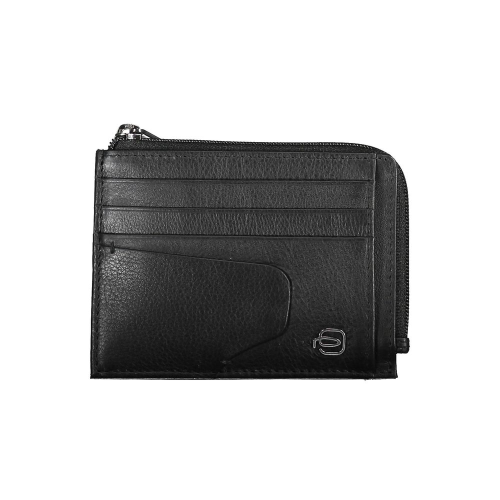Piquadro Black Leather Wallet