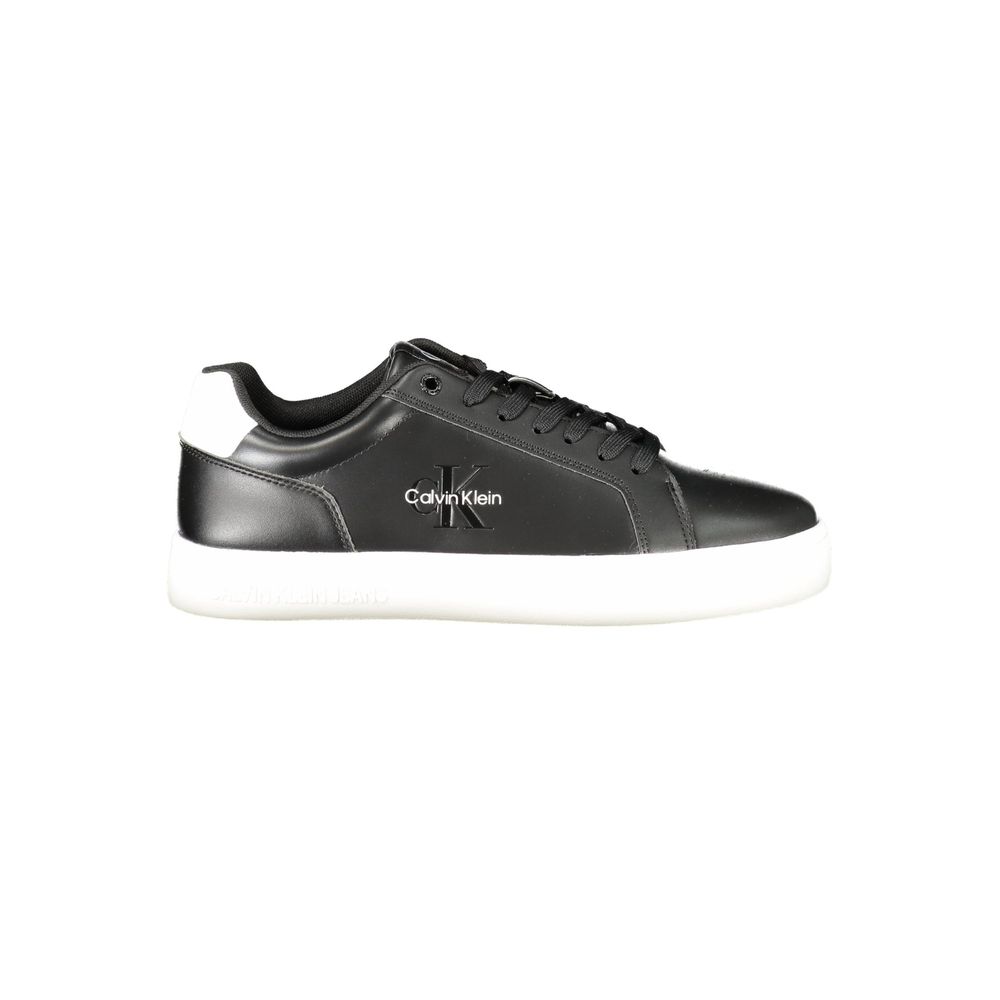 Calvin Klein Black Leather Men Sneaker