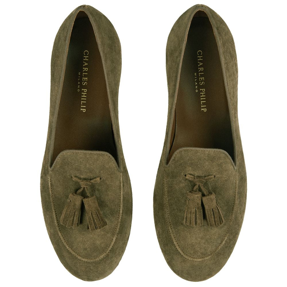 Charles Philip Green Calfskin Loafer