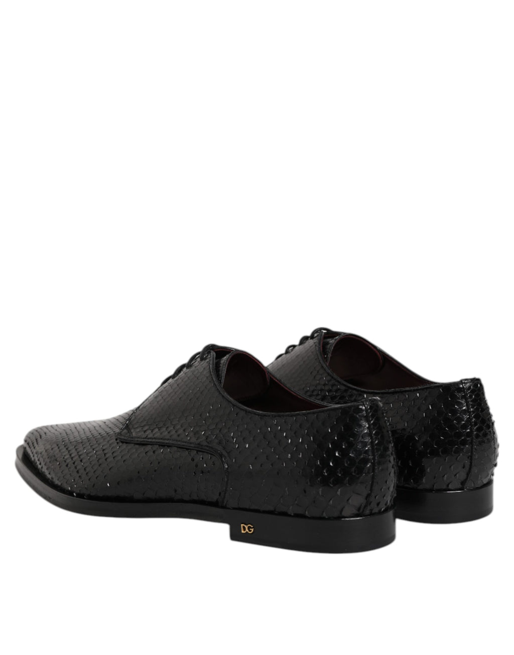 Dolce & Gabbana Black Leather Lace Up Dress Men Derby Shoes