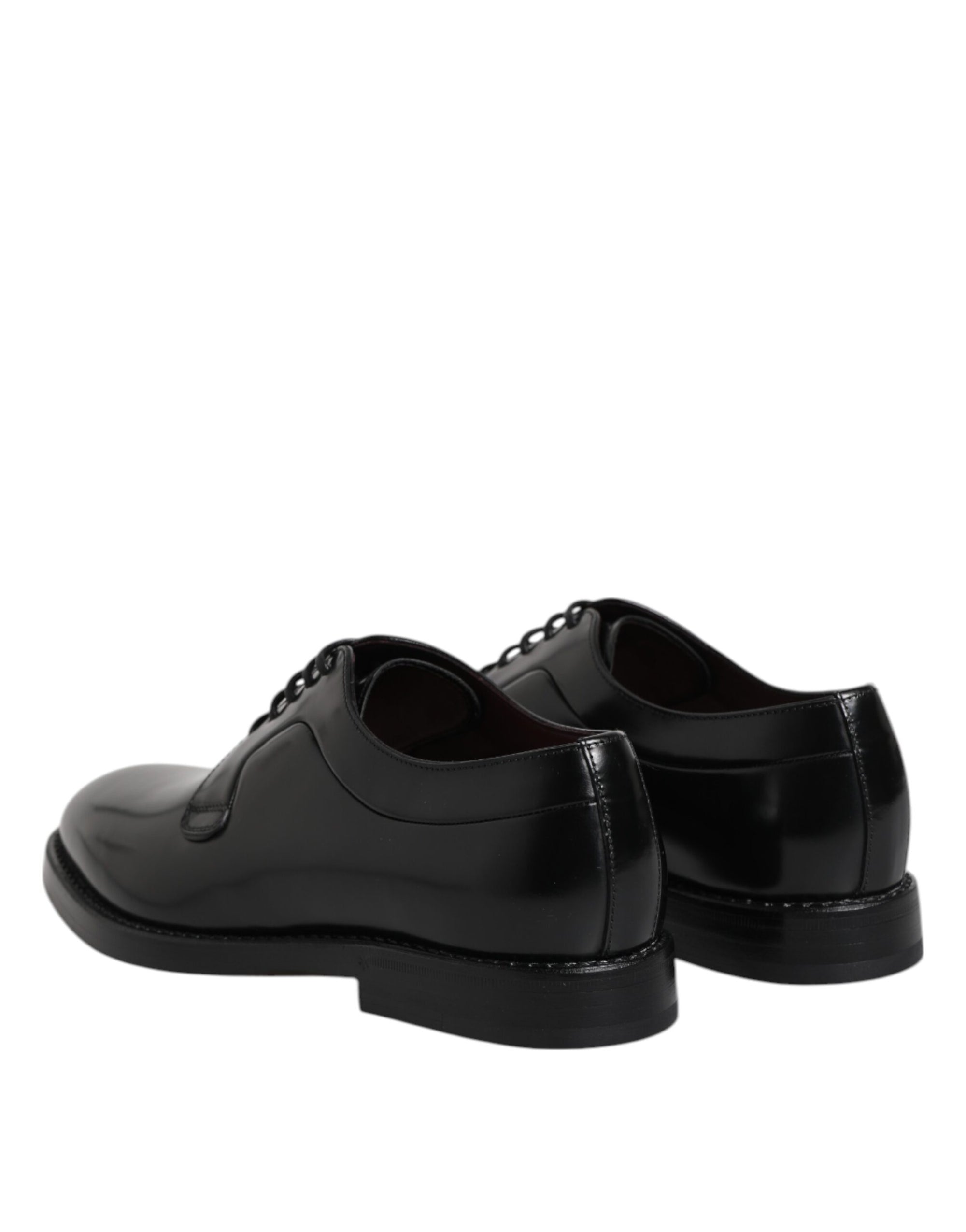 Dolce & Gabbana Black Calf Leather Lace Up Dress Derby Shoes