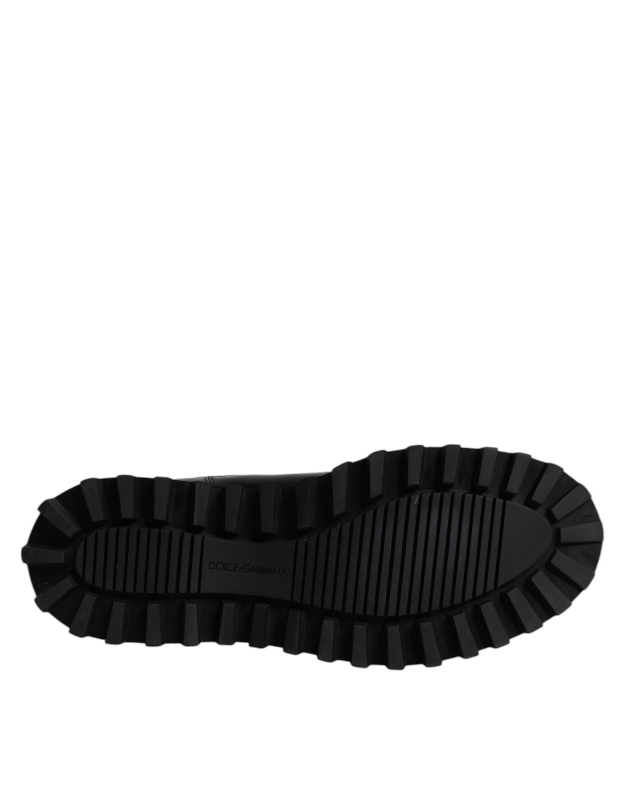 Dolce & Gabbana Black Belted DG Logo Men Chelsea Boots Shoes