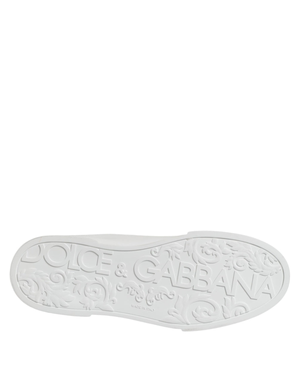 Dolce & Gabbana White DG Logo Portofino Low Top Sneakers Shoes