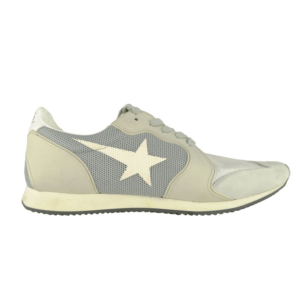 Golden Goose Gray Leather Men Sneaker