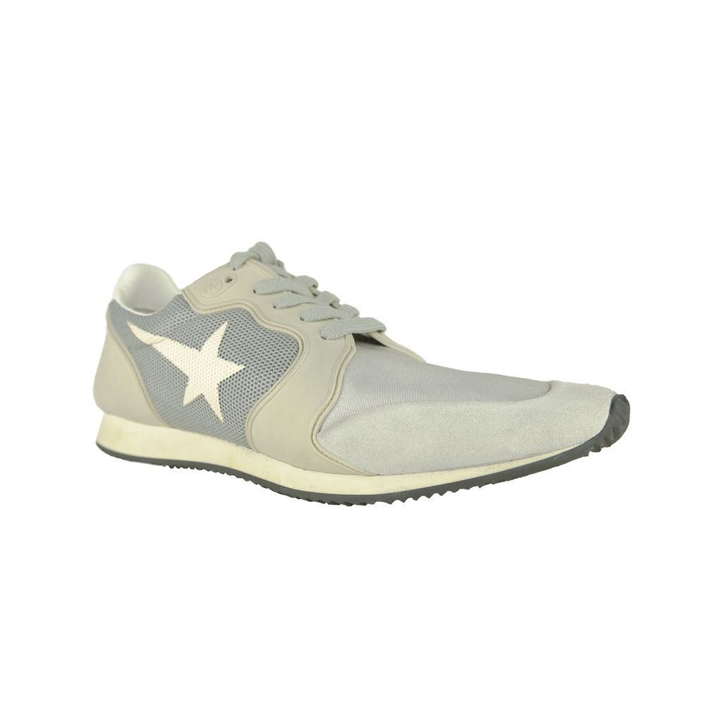 Golden Goose Gray Leather Men Sneaker