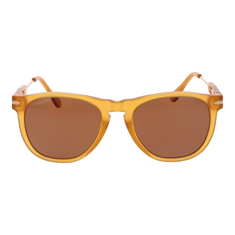 Serengeti Orange Men Sunglasses