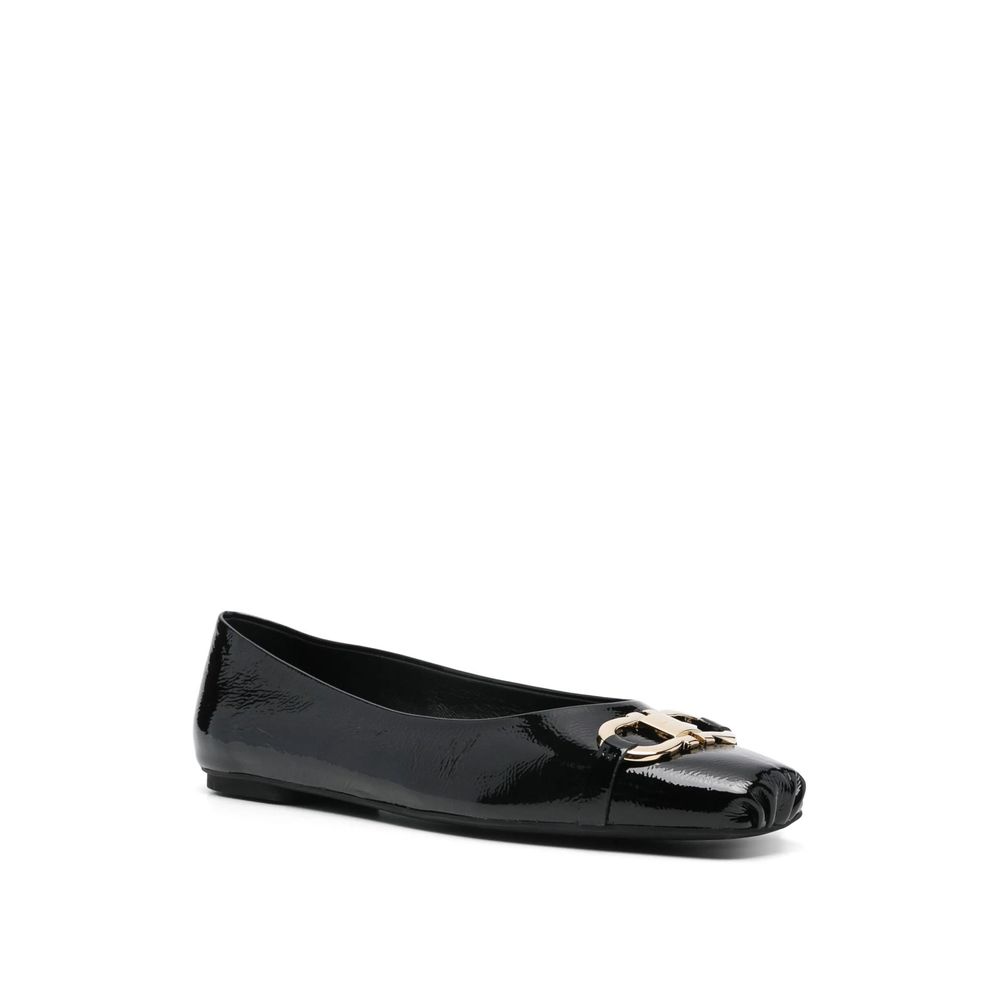 Salvatore Ferragamo Gancini-Buckle Ballerina Flats